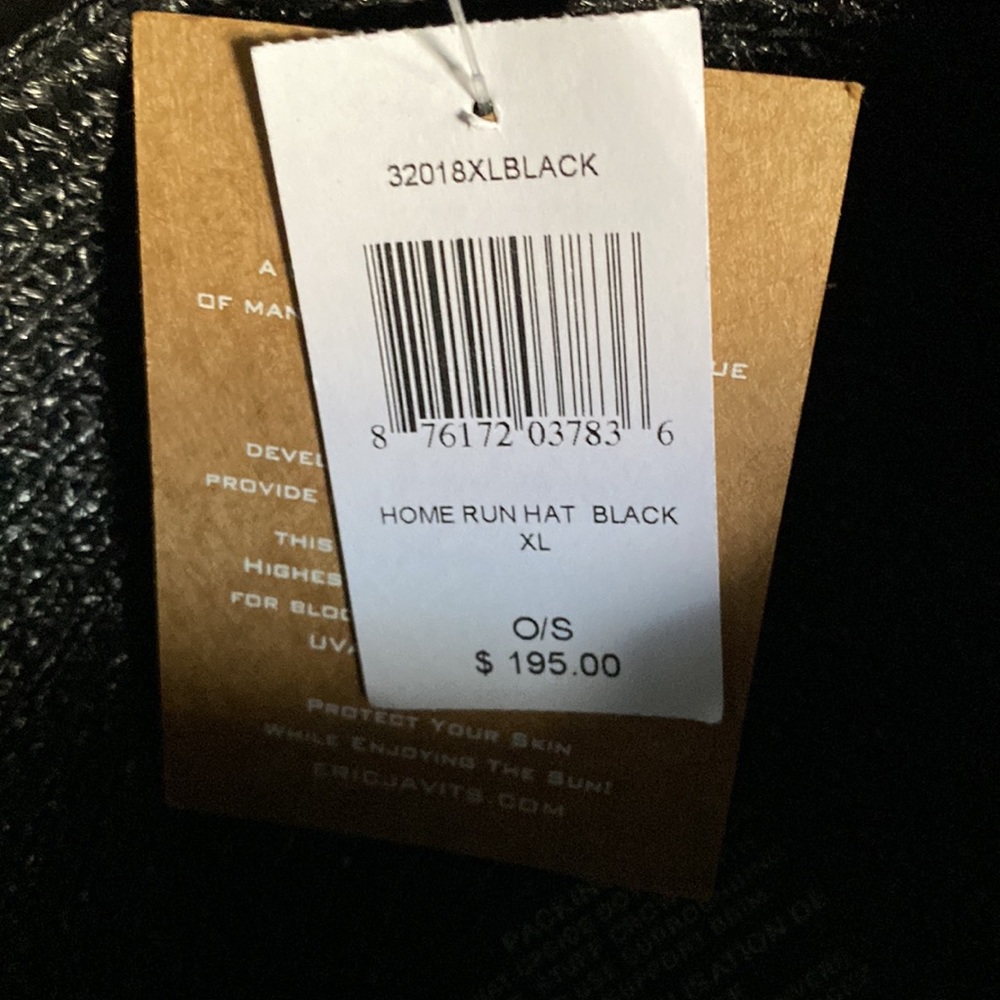 NWT Eric Javits Home Run Hat in Black! - Picture 6 of 6